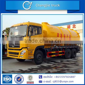 Factory price super quality dongfeng 6x4 12-16m3 sewer suction tank truck,sewage sucker truck,sewer jetting truck