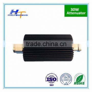 RF Fixed Coaxial Attenuator 30W 50 ohm VSWR 1.2 N Type connector