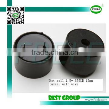 Hot sell 1.5v 75DB 12mm buzzer with wire FBPB3020C