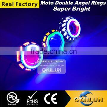 Factory direct motorcycle lamp lights for angel eye/12 warranty months