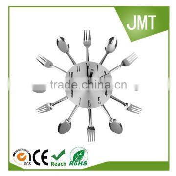 Creative Modern Cutlery Kitchen Decoration Wall clock Spoon Fork silent sweep wall clock