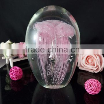 Beautiful glass exhibit for desk decoration