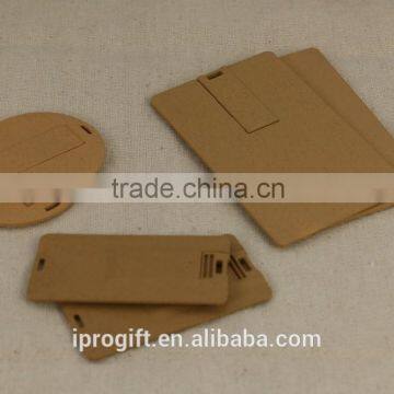Bulk enviromental paper fiber USB flash drive wooden Memorial stick usb flash disk 1gb 2gb 4gb 8gb 16gb