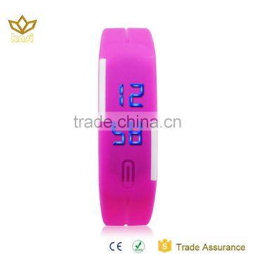 Best price Japan movement blue led digital PU watch