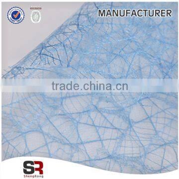 baby blue colro 160 cm width leaf net fabric