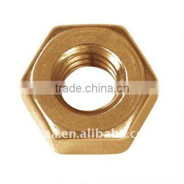 precision brass hex nut