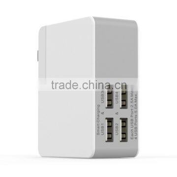 TRUSDA Hot selling Christmas Gift AC Adapter Mobile charger 4 USB Ports Wall Chager with OEM/ODM Manufacturer