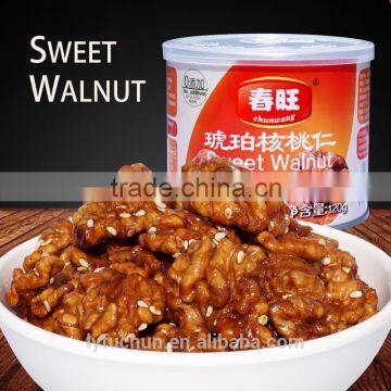 Chinese canned food sweet walnut kernel120g snack