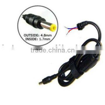 dc adapter cable for laptop 4.8*1.7mm/1.5m