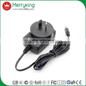 AU plug power ac dc adapter 9V1A input 100-240V ac 50/50hz SAA approved switching power supply