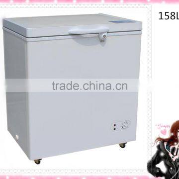 158L top solid single door chest freezer