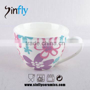 Big Open Ceramic Mug for Coffee or Tea