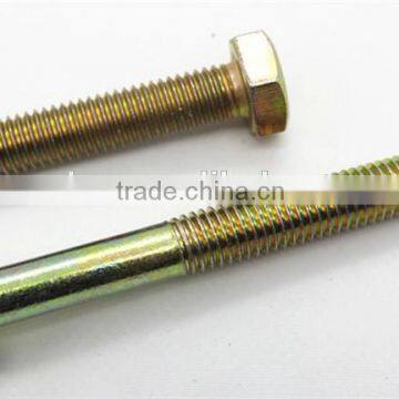 made in china steel din931 hex bolt