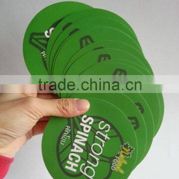 Green Color Printed Round Stickers photo-2