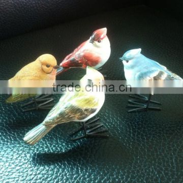 Polyresin little bird decoration