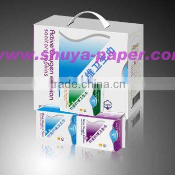 Recyclable bamboo and anion sanitary towel