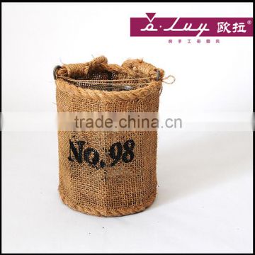 hanging jute lantern outdoor lantern for garden