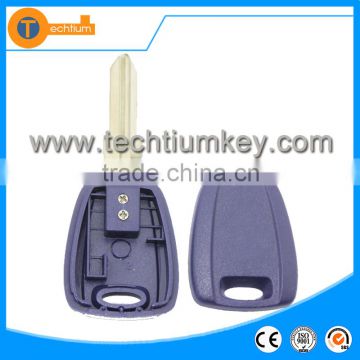 hot selling transponder car key case without logo with uncut blade blue color for fiat marea croma idea albea