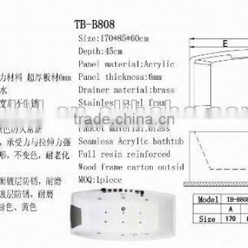 Contemporary Free Stand Solid Surface Bathtub , Stone Resin Top End Baths photo-3