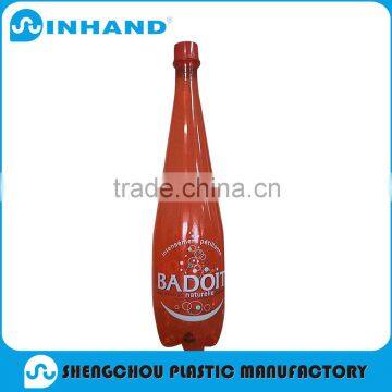 Factory EN71,CE ,Eco-friendly unique red pvc inflatable bottle/inflatable shape glass bottle/water bottle