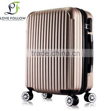 zipper four wheels airport travel bag trolley luggage