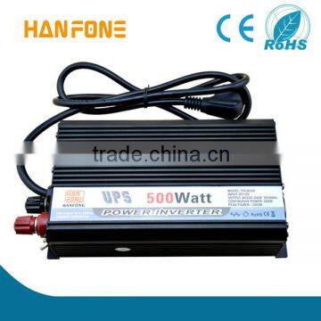12v/24v inverter with charger 500w,battery inverter built in charger