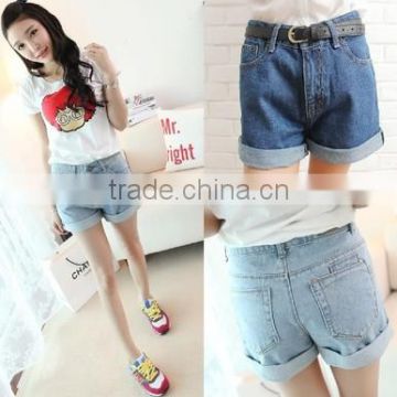 2015 new style tall waist female shorts