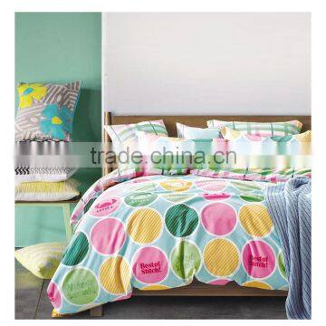 Spring Language textile prints circle bedding comforter sets good price