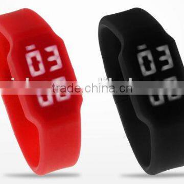 alibaba stock 32gb usb flash watch, silicone rubber wristband watch pendrive, Silicone LED watch usb drive