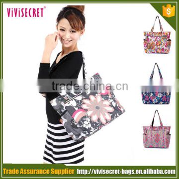 Nylon kroea fashion stylish cute embroidery mummy diaper bags