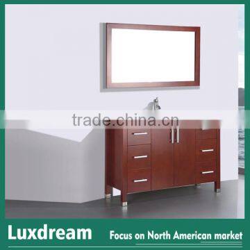 Wholesale furniture china used bathroom vanity cabinet cherry finish