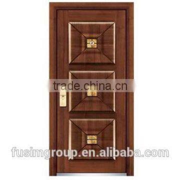 Exterior steel woodenMDF material door