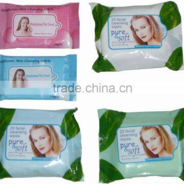 makeup removal wet wipes, facial tissue, CE certification, China manufacturer, OEM offered