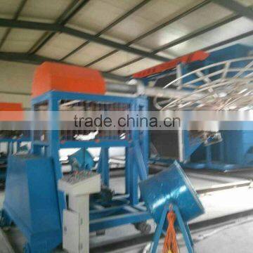 Mobile shuttle rotomolding machine