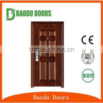 2016 New Style Cheap Security Exterior Steel Door Commercial Double Steel Doors photo-5