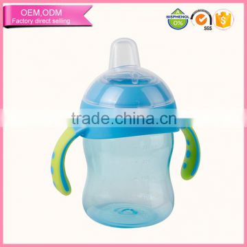 unique design spill proof baby sippy cup with handle for 1 years old