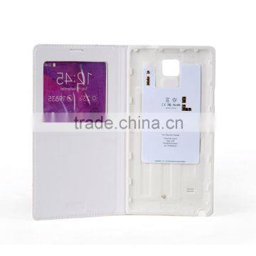 For Samsung NOTE 4 Qi Wireless Charger Receiver Case Flip Leather Cover,Qi Wireless Charger Receiver Case for Samsung Note4 photo-3