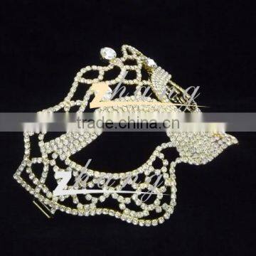 Beauty design rhinestone pageant mask