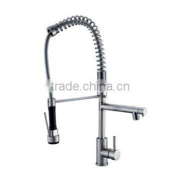 Pull Out Brass Kitchen Faucet