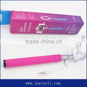 Cheap Light Portable Selfie Stick Monopod With Cable Mini Wholesale Pocket Selfie Stick photo-5