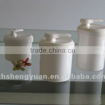 250g/350g/450g round plastic cosmetic bottle with pump