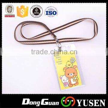 Polyester eco-friendly custom lanyard with id badge for making custom logo in china