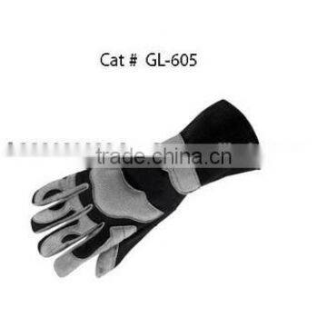 Black And White Karting Gloves