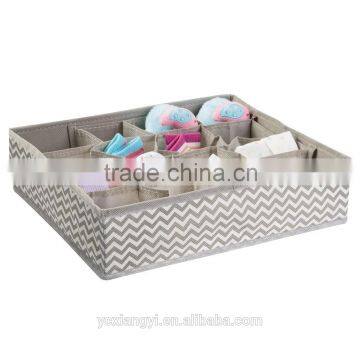 18 cells printed box case ; underware bra and socks storagespace saver box