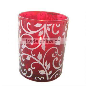 color heat resistant glass candle holder glass candle jars