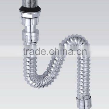 bathtub drain cleaning flexible pipe,bathroom flexible drain plastic pipe with deodorant