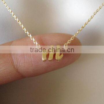 Gold Initial Charm on Gold Filled Chain Necklace Simple Jewelry Everyday Bridal Jewelry Bridesmaid Gift Best Friend Gift