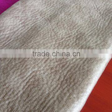 Soft Bronzing Suede Bonding With Tricot Fleece Sofa Fabrics photo-2
