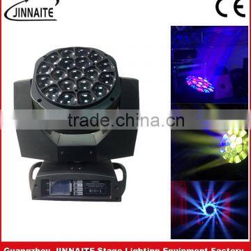 Wholesale price High Brightness RGBW 19 * 15W Focus Moving Head Bee Eye