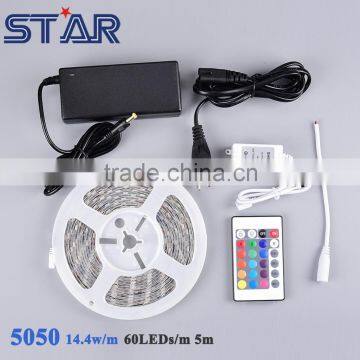 RGB Set SMD5050 60LED high qualtity with CE ROHS power supply +rgb controller full set